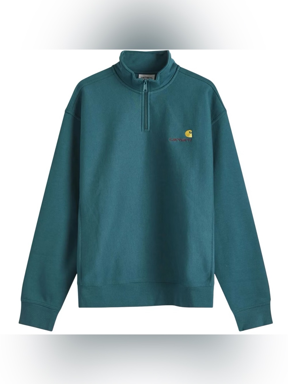 Carhartt WIP American Script Half Zip Sweatshirt Men's Size L Great Condition